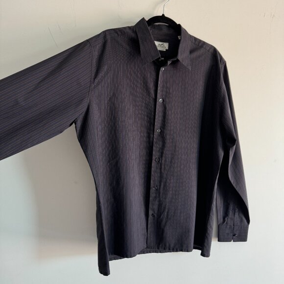 Hermes Long Sleeve Dress Shirt, Size 44/Neck 17.5 - Picture 3 of 17